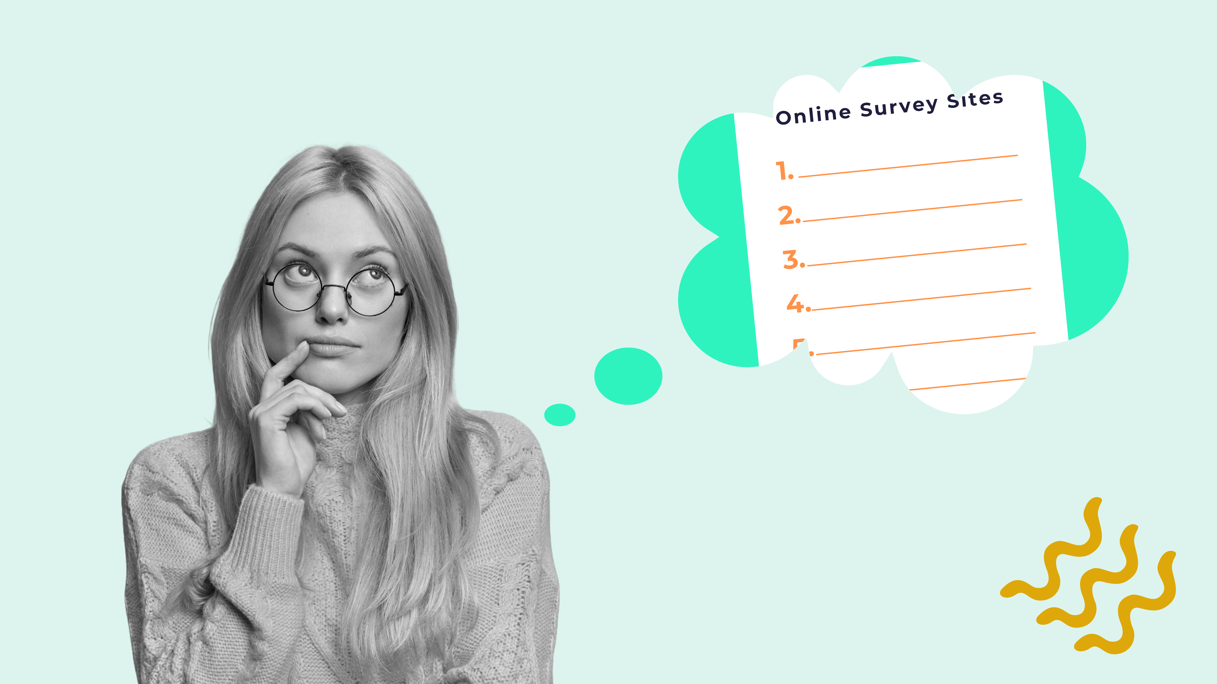 A woman considers the best available online survey sites